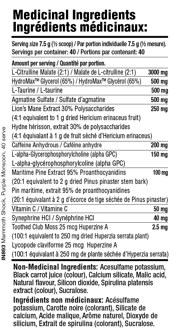 SHOCK | High Intensity Pre-Workout