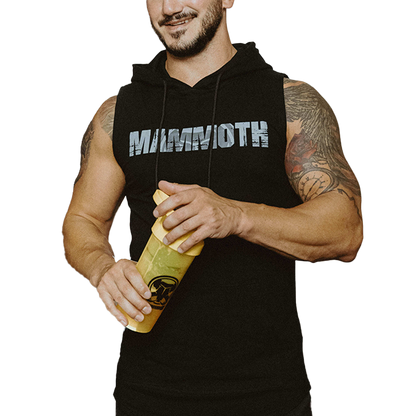 Sleeveless Hoodie, Black