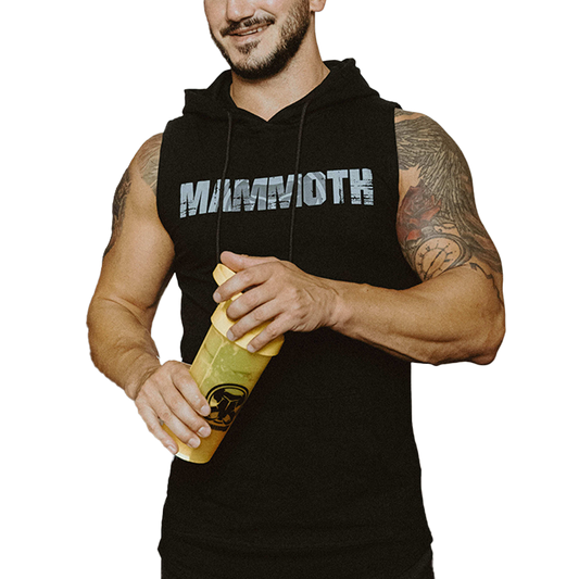 Sleeveless Hoodie, Black